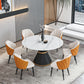 1/2/7/9 Pcs Metal Modern Dining Room Set with Round Indoor Table Dining Set Clearhalo 'Dining Room Sets' 'Dining Tables & Seating' 'dining_room_set' 'furn' 'furn_dining_room_set' 'Furniture' 'furniture_dining_room_set' 'Kitchen & Dining Furniture' 'kitchen&dining_furn' 'kitchen' 1200x1200_4e7d5120-a657-4525-ae42-cea07b4d0c03