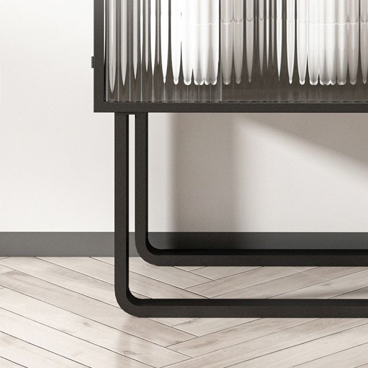36 '' Höhe Sideboard Tischglas Zwei Türen Buffet -Server für Wohnzimmer