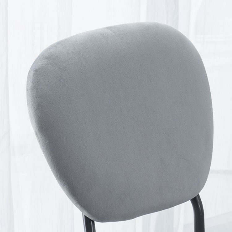 Open Back Armless Dining Chairs Upholstered Side Chairs with Metal Legs Clearhalo ' kitchen&dining_furn' 'Dining Chairs' 'Dining Tables & Seating' 'dining_chair' 'furn' 'furn_dining_chair' 'Furniture' 'furniture_dining_chair' 'Kitchen & Dining Furniture' 'kitchen' 1200x1200_4e7f4ef6-9bee-4e51-9aca-738de477a4b6