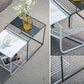 Mid-Century Modern Cocktail Table Metal Square Single Coffee Table