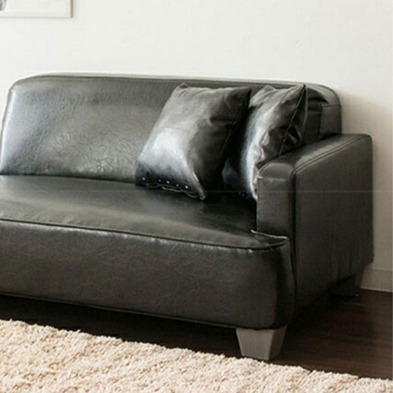 Sezioni a braccio quadrato contemporaneo 43.3 "l loveat con poggiapiedi