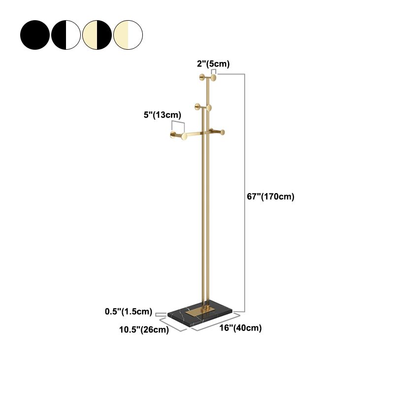 Moderno marmo free standing splendido rastrello in metallo per soggiorno