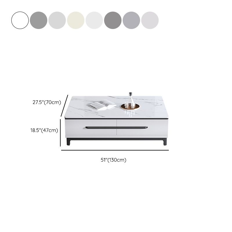 Contemporary Slate Coffee Table Single Rectangle Coffee Table with Storage Clearhalo 'Coffee & Accent Tables' 'Coffee Tables' 'coffee_tables' 'furn' 'furn_coffee_tables' 'Furniture' 'Living Room Furniture' 1200x1200_4e8388dc-f155-48c3-b4e7-2faeb0814e1c