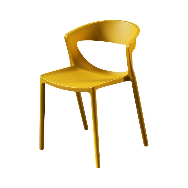 Scandinavian Style Open Back Dining Side Chair Plastic Dining Armless Chair for Home Clearhalo ' kitchen&dining_furn' 'Dining Chairs' 'Dining Tables & Seating' 'dining_chair' 'furn' 'furn_dining_chair' 'Furniture' 'furniture_dining_chair' 'Kitchen & Dining Furniture' 'kitchen' 1200x1200_4e83a233-ea97-4d4c-8e80-336ba56b7e75