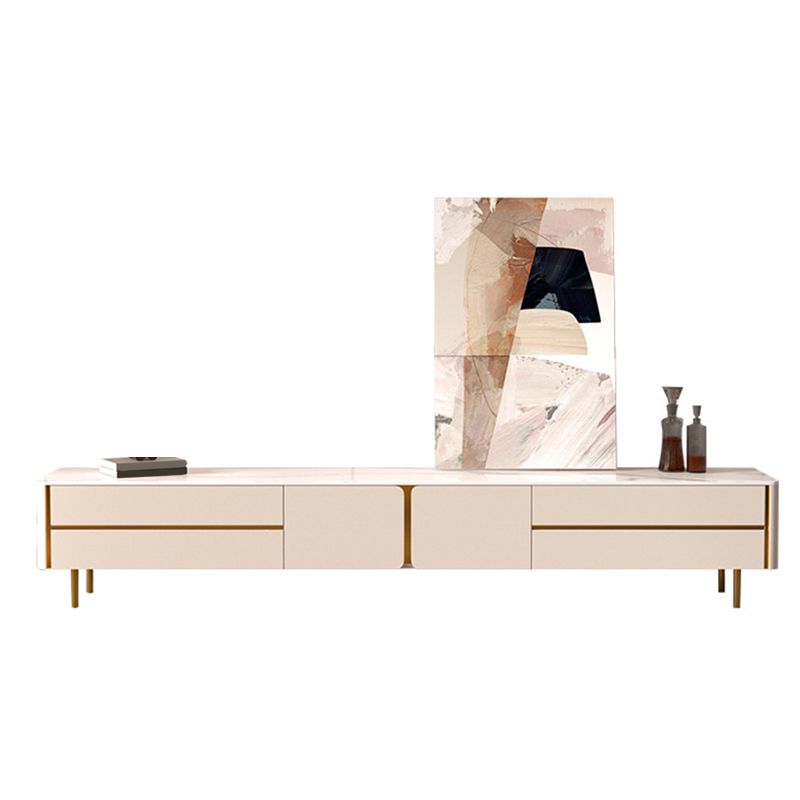 Glam Stone TV Media Console Enclosed Storage Stand Console for Living Room Clearhalo 'furn' 'furn_tv_stands_entertainment_centers' 'Furniture' 'Living Room Furniture' 'TV Stands & Entertainment Centers' 'TV Stands & Media Storage Furniture' 'tv_stands_entertainment_centers' 1200x1200_4e855756-d9bd-45a7-9be1-e65cf0d2eadb