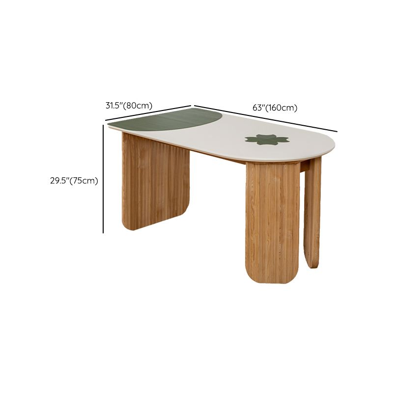 Free Form Dining Table with Ash Wood Base Modern Dinette Table for Home Clearhalo 'Dining Tables & Seating' 'Dining Tables' 'dining_table' 'furn' 'furn_dining_table' 'Furniture' 'Kitchen & Dining Furniture' 1200x1200_4e864025-fc3f-4f14-aadb-a09eb9b61965