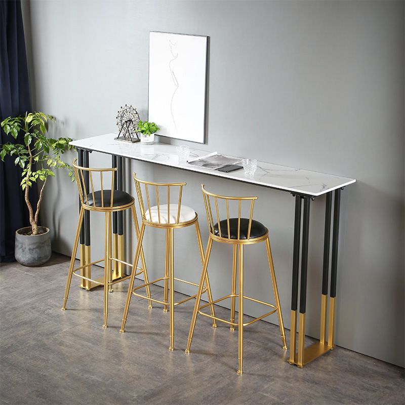 Contemporary Bar Counter Table Rectangle Sintered Stone Table for Home Clearhalo 'Bar Furniture' 'Bar Tables' 'bar_tables' 'Furniture' 'furniture_bar_tables' 'Kitchen & Dining Furniture' 1200x1200_4e8876b4-5351-4523-ab6c-08c1bec03d25