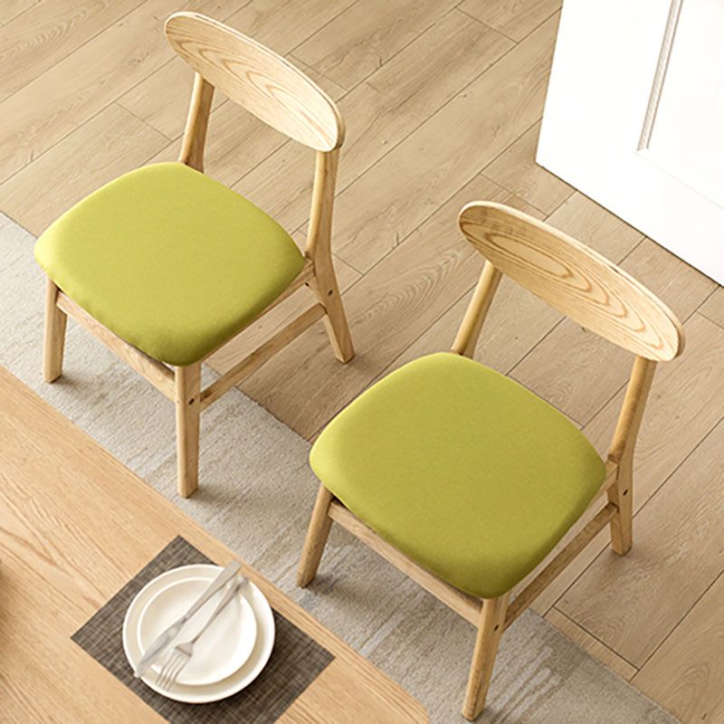 Modern Upholstered Home Side Chair Open Back Matte Finish Dining Chair Clearhalo ' kitchen&dining_furn' 'Dining Chairs' 'Dining Tables & Seating' 'dining_chair' 'Furniture' 'furniture_dining_chair' 'Kitchen & Dining Furniture' 'kitchen' 1200x1200_4e8cd729-d93a-44b2-98b2-1c7000da1328