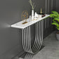 Glam Abstractl Slate / Metal Rectangle Console résistant aux taches Rectangle pour HAL