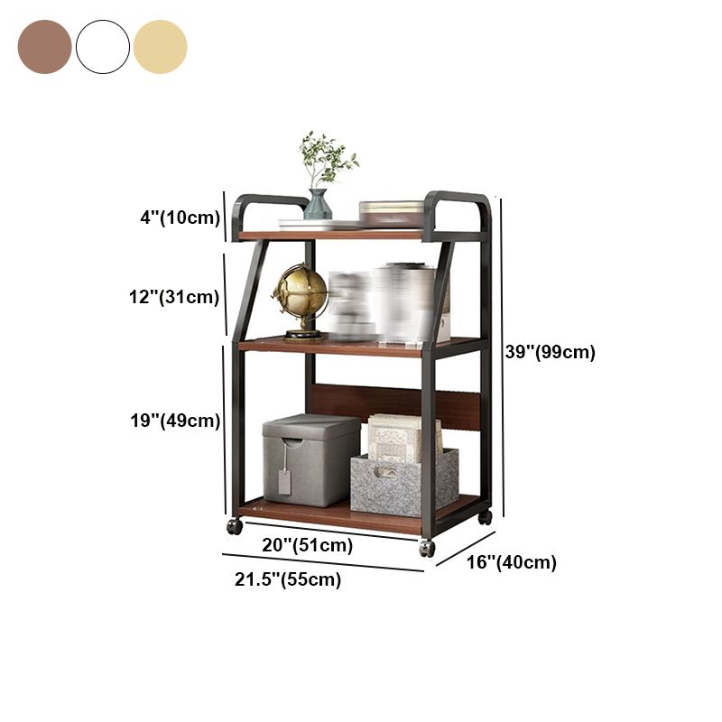 Modern Style Open Bookshelf Wooden Shelf Bookcase with Caster Wheels Clearhalo 'Bookcases' 'furn' 'furn_bookcases' 'Furniture' 'furniture_bookcases' 'kitchen' 'kitchen_bookcases' 'Living Room Furniture' 'Office Furniture' 1200x1200_4e8dba63-e4ef-41e0-9058-754391971396