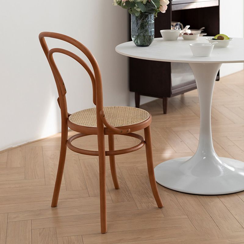 Industrial Style Side Chair Wooden Dining Chair for Living Room