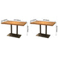 Industrial Style Home Solid Wood Dining Table Rectangular Shape Table with Single Pedestal Base Clearhalo ' dining_table' 'Dining Tables & Seating' 'Dining Tables' 'furn' 'furn_dining_table' 'Furniture' 'furniture_dining_table' 'Kitchen & Dining Furniture' 'kitchen&dining_furn' 'kitchen' 'kitchen_dining_table' 1200x1200_4e8f5bca-3f80-4285-a54c-7dd934e492b1