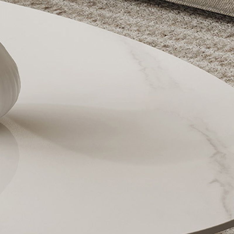 Stone Oval Contemporary Coffee Table Single Pedestal Coffee Table Clearhalo 'Coffee & Accent Tables' 'Coffee Tables' 'coffee_tables' 'furn' 'furn_coffee_tables' 'Furniture' 'Living Room Furniture' 1200x1200_4e916a48-6eca-457a-978a-8516be809bb1