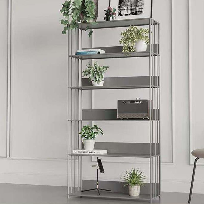 Open Metal Bookcase Modern Style Rectangular Shelve for Study Room Clearhalo 'Bookcases' 'furn' 'furn_bookcases' 'Furniture' 'furniture_bookcases' 'kitchen' 'kitchen_bookcases' 'Living Room Furniture' 'Office Furniture' 1200x1200_4e91db3a-6b47-4b17-a2ff-85e3efbbb036