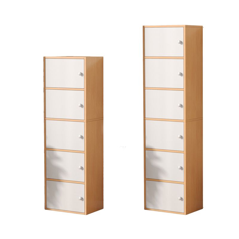 Contemporary Wooden Accent Cabinet Rectangle Storage Cabinet with Door