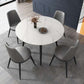 Luxury Style Home Sintered Stone Dining Table 4 Legs Metallic Base Round Table Clearhalo ' dining_table' 'Dining Tables & Seating' 'Dining Tables' 'furn' 'furn_dining_table' 'Furniture' 'furniture_dining_table' 'Kitchen & Dining Furniture' 'kitchen&dining_furn' 'kitchen' 'kitchen_dining_table' 1200x1200_4e93ea24-682a-4295-95f0-21daf93e2502