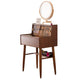 Modern Vanity Table and Stool Set Wooden and Glass With Drawer Vanity Desk Clearhalo 'Bedroom Furniture' 'furn' 'furn_makeup_vanities' 'Furniture' 'Makeup Vanities' 'makeup_vanities' 1200x1200_4e97f285-2979-4829-b839-f65ce0940f0e