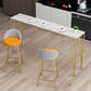 Contemporary Home Footrest Barstool Matte Finish Upholstered Stool