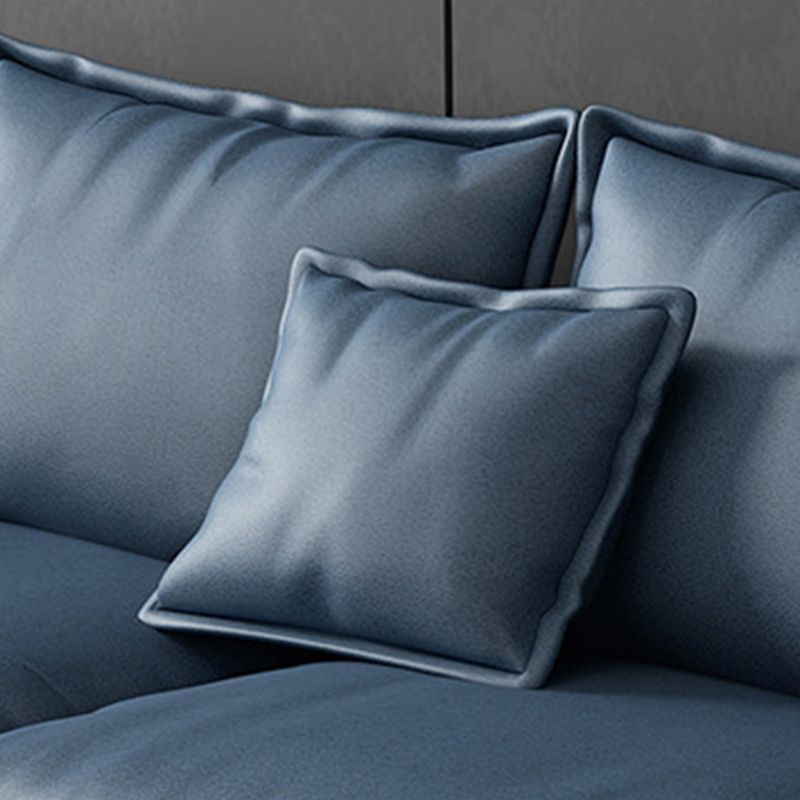 Scandinavian 4-seat Pillow Top Arm Sectional 37.4" High Sectional with 4 Pillows Clearhalo 'furn' 'furn_sectionals' 'Furniture' 'Living Room Furniture' 'Sectionals' 1200x1200_4e9d8b37-de23-4e4b-aaea-8c71d6b4e4fa