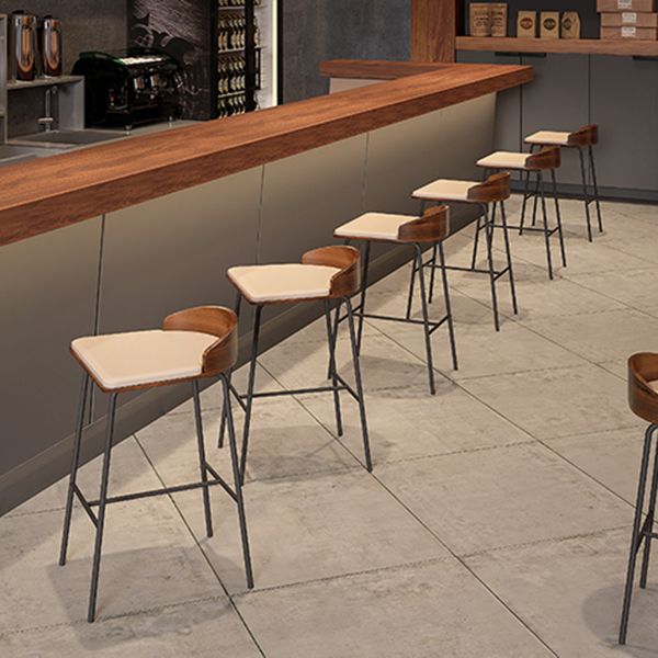 Juego de mesa de bar moderna de madera, mesa de mostrador de 1/5 piezas con taburetes tapizados
