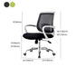 Steel Base Mesh Office Chair Mid Back Desk Chair with Wheels Clearhalo 'furn' 'furn_office_chair' 'Furniture' 'Office Chairs' 'Office Furniture' 'office_chair' 1200x1200_4e9fee9a-13e2-472d-b961-d517747d76c7