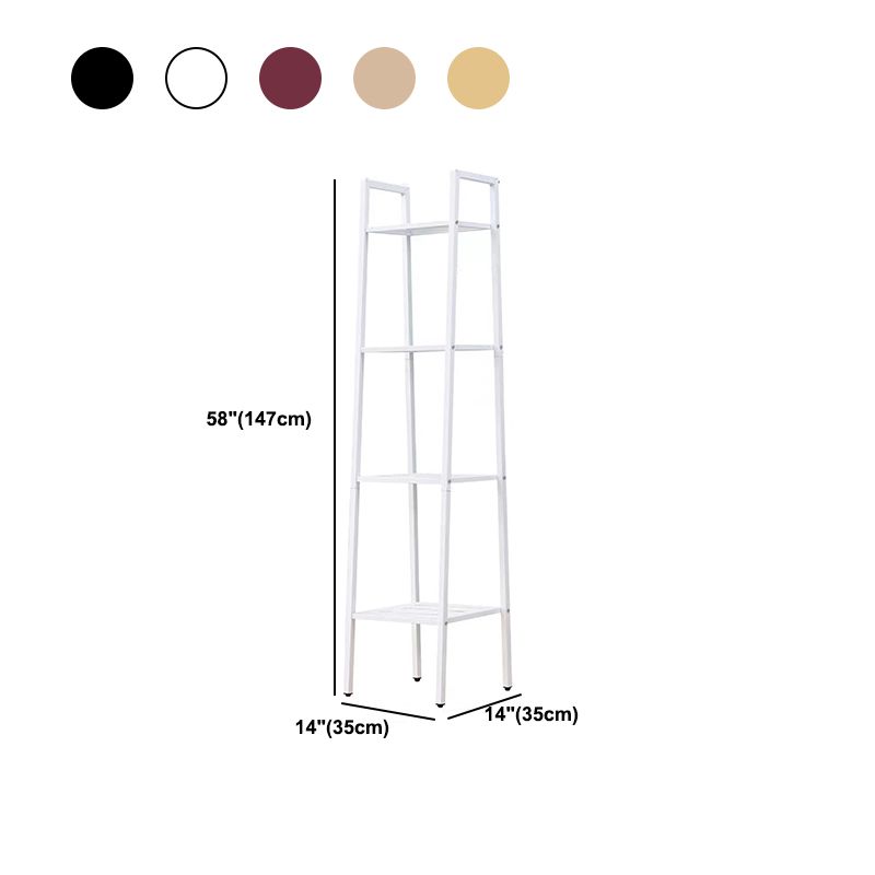 スタディルーム用のコンテンポラリーメタルブックケースオープンシェルフ本棚