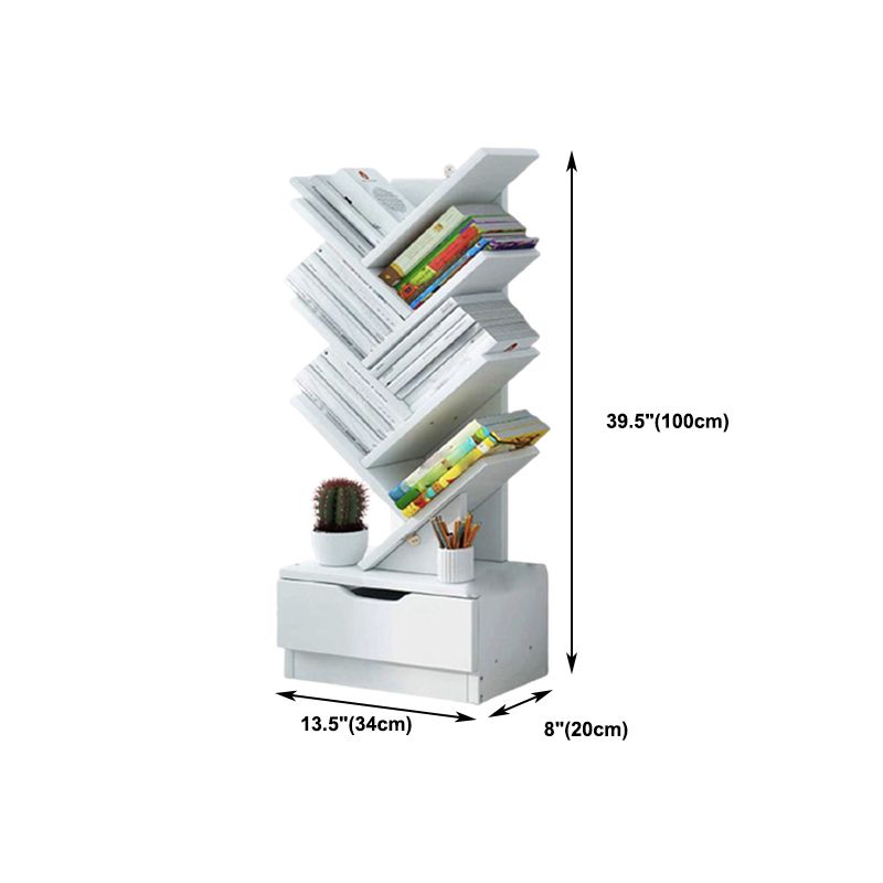 7.87"W Bookshelf Closed Back Contemporary Style Bookcase for Office Home Clearhalo 'Bookcases' 'furn' 'furn_bookcases' 'Furniture' 'Office Furniture' 1200x1200_4ea1d296-1e9e-46ad-ae2c-49bf703d0c88