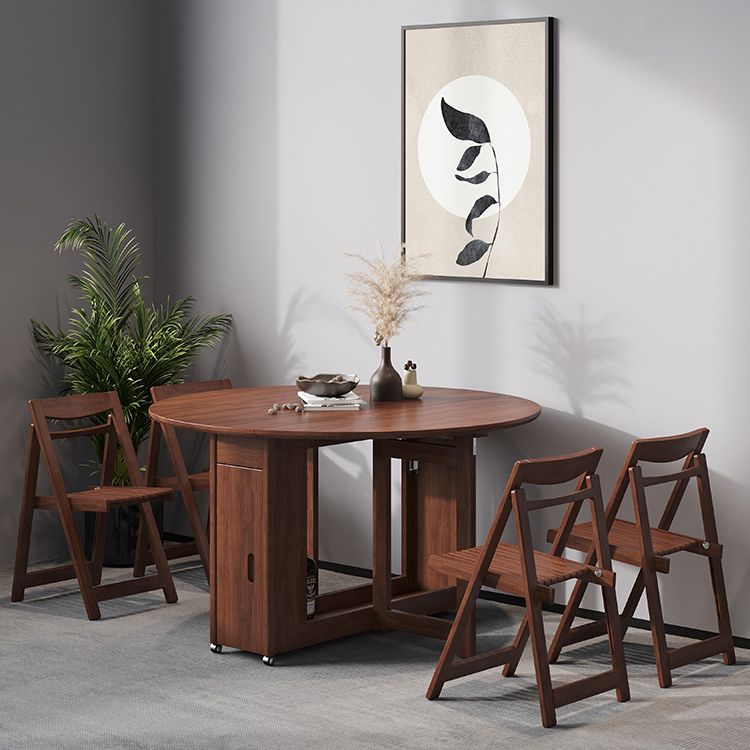 Mid-Century Modern Dining Table Brown Round Solid Wood Dining Table for Home Clearhalo ' dining_table' 'Dining Tables & Seating' 'Dining Tables' 'furn' 'furn_dining_table' 'Furniture' 'furniture_dining_table' 'Kitchen & Dining Furniture' 'kitchen&dining_furn' 'kitchen' 'kitchen_dining_table' 1200x1200_4ea28807-4b98-4eef-8c04-d28c67946a38