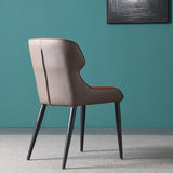 Set di sedie laterali contemporanee set di sedie laterali in pelle finta per cucina