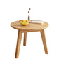 Mesa auxiliar de madera sólida 3 patas redonda de la sala de estar nórdica