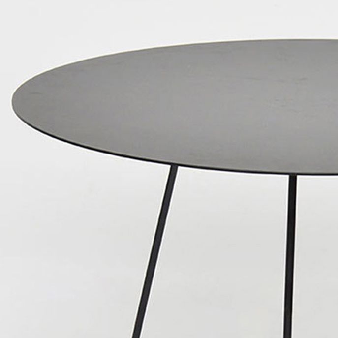 Mid-Century Modern Iron Coffee Table Set Black Finish Round Cocktail Table Clearhalo 'Coffee & Accent Tables' 'Coffee Tables' 'coffee_tables' 'furn' 'furn_coffee_tables' 'Furniture' 'Living Room Furniture' 1200x1200_4ea38b12-5777-49c5-b4b8-289a4f18f8c8