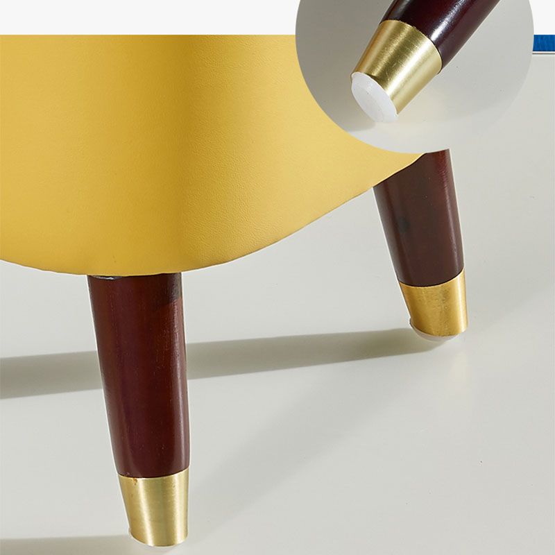 Poot-tabliers rectangle Véritable tabouret de pied en cuir, 14,82 pouces de hauteur