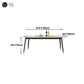 Rectangle Sintered Stone Dining Table Traditional Luxury Dining Table with 4 Legs Clearhalo ' dining_table' 'Dining Tables & Seating' 'Dining Tables' 'furn' 'furn_dining_table' 'Furniture' 'furniture_dining_table' 'Kitchen & Dining Furniture' 'kitchen&dining_furn' 'kitchen' 'kitchen_dining_table' 1200x1200_4ea55f0f-656f-48bf-b9ed-0887e29c0965
