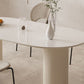 Dining Room Dinner Kitchen Table Double Pedestal Stone Oval Dining Table Clearhalo 'Dining Tables & Seating' 'Dining Tables' 'dining_table' 'furn' 'furn_dining_table' 'Furniture' 'Kitchen & Dining Furniture' 1200x1200_4ea75cfb-e016-48b3-a616-6630af757733