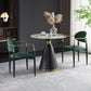 Glam Round Sintered Stone Dining Table Set 1/2/3/4 Pieces Dining Set for Home Use Clearhalo 'Dining Room Sets' 'Dining Tables & Seating' 'dining_room_set' 'furn' 'furn_dining_room_set' 'Furniture' 'furniture_dining_room_set' 'Kitchen & Dining Furniture' 1200x1200_4ea86baa-da28-4845-b90f-baf544d335b2