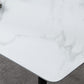 Rectangle Stone Dining Table Modern Dining Table with 4 Black Legs Clearhalo 'Dining Tables & Seating' 'Dining Tables' 'dining_table' 'furn' 'furn_dining_table' 'Furniture' 'furniture_dining_table' 'Kitchen & Dining Furniture' 1200x1200_4ea9a3ad-9c87-4cf6-9904-05714e89cea6