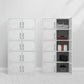 Contemporary Style Wardrobe White Metal Wardrobe Closet for Home Clearhalo 'Armoires & Wardrobes' 'armoires_wardrobes' 'Bedroom Furniture' 'furn' 'furn_armoires_wardrobes' 'Furniture' 1200x1200_4ead67ba-2967-4f3e-8496-0af1241416e3