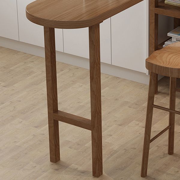 Contemporary Solid Wood Living Room Bar Dining Table in Brown Clearhalo 'Bar Furniture' 'Bar Tables' 'bar_tables' 'furn' 'furn_bar_tables' 'Furniture' 'Kitchen & Dining Furniture' 1200x1200_4eb1b5a3-9827-4b90-937b-1b6ff1a7bb95