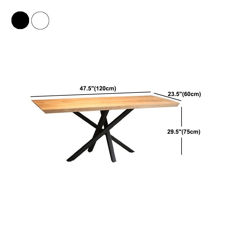 Modernes Braun im Kiefern Esstisch Rechteck Esstisch für Küche