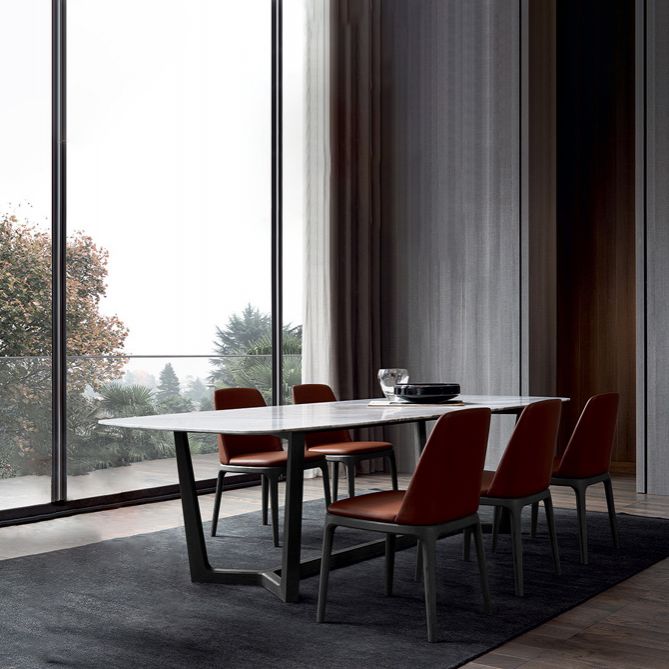 Nordic Style Side Solid Dining Room Chair Leather Parsons Chair for Home Use Clearhalo ' kitchen&dining_furn' 'Dining Chairs' 'Dining Tables & Seating' 'dining_chair' 'furn' 'furn_dining_chair' 'Furniture' 'furniture_dining_chair' 'Kitchen & Dining Furniture' 'kitchen' 1200x1200_4eb2b87b-3064-47c1-8be3-540297907199