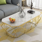 Round Gold/Black Metal Coffee Table Frame Base 1 Single Cocktail Table