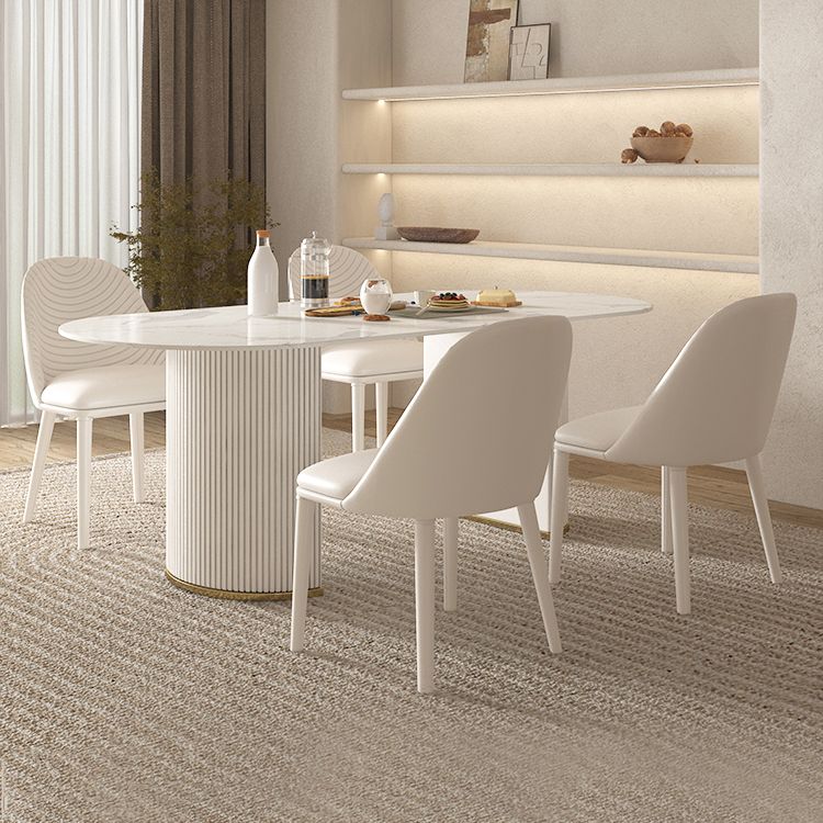 Modern 1/2/4/5/7 Pieces Dining Set Rectangle Stone Dining Table for Dining Room Clearhalo 'Dining Room Sets' 'Dining Tables & Seating' 'dining_room_set' 'furn' 'furn_dining_room_set' 'Furniture' 'furniture_dining_room_set' 'Kitchen & Dining Furniture' 1200x1200_4eb5ca6e-7dd8-4fe2-88eb-e5fdbefd85e8