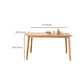 Modern Rectangle Dining Table Solid Wood Dinner Table for Dining Room