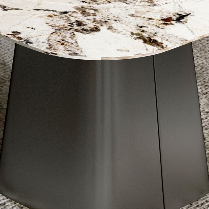 Modern Style Sintered Stone Dining Table Set 1/3/4/5 Pieces Dining Set