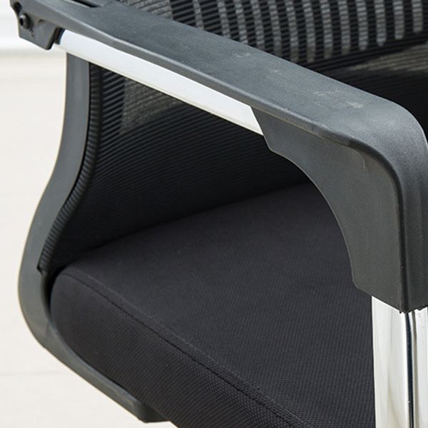 Silla de escritorio tapizada AirGrid, transpirable, negra, contemporánea, de 23" de ancho