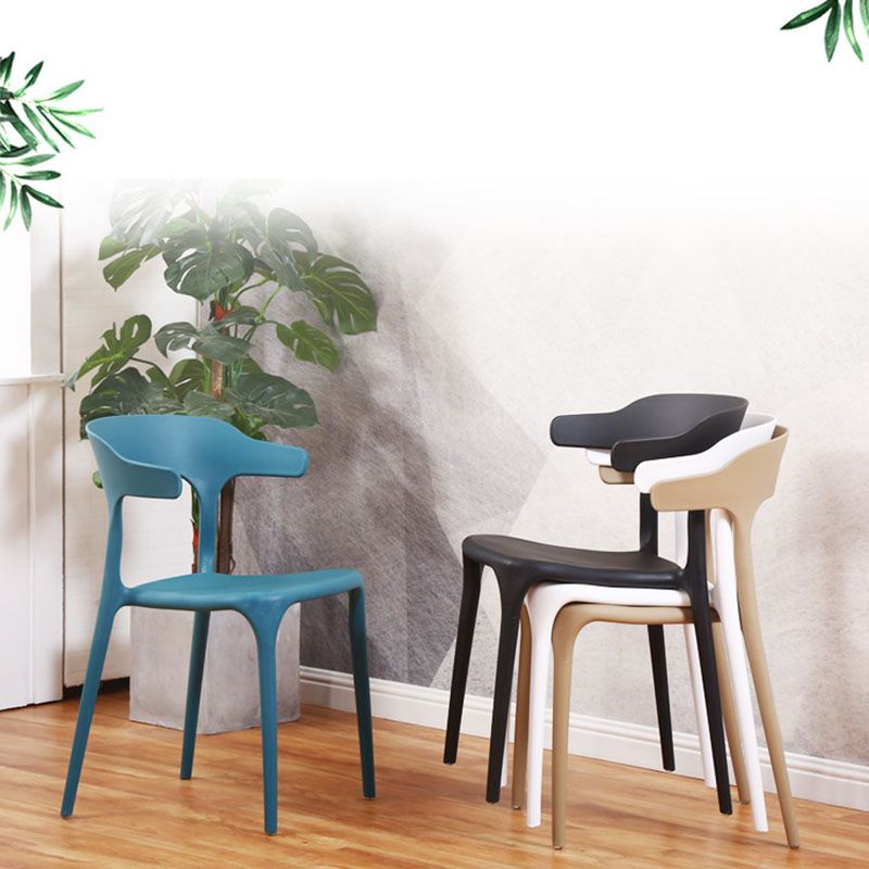 Modern Style Stackable Chair Dining Armless Open Back Chairs with Plastic Legs for Kitchen Clearhalo ' kitchen&dining_furn' 'Dining Chairs' 'Dining Tables & Seating' 'dining_chair' 'furn' 'furn_dining_chair' 'Furniture' 'furniture_dining_chair' 'Kitchen & Dining Furniture' 'kitchen' 1200x1200_4eba2bee-485a-4231-ba31-3609e4f284e0