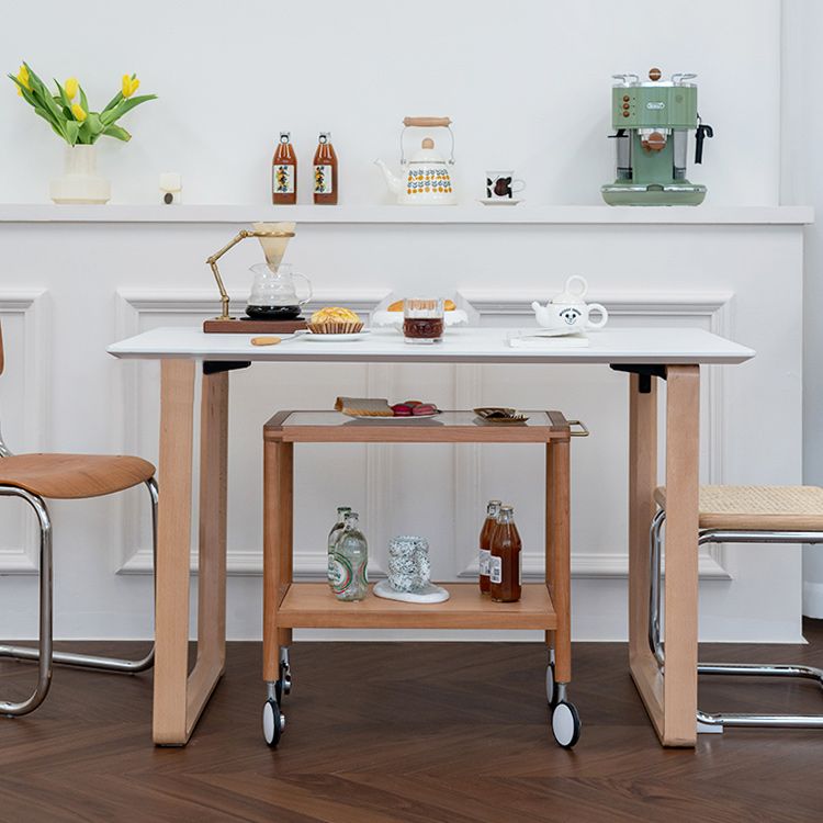 25.2" Wide Rectangular Glass End Slide Table Brown Cherry Side Table with Storage Clearhalo 'Coffee & Accent Tables' 'End & Side Tables' 'end_side_tables' 'furn' 'furn_end_side_tables' 'Furniture' 'Living Room Furniture' 1200x1200_4eba8c46-0ccb-42ea-9bf7-01c8df046a46