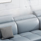 Faux Leather Cushion Back Sectionals 35.43"H Pillow Top Arm Sofa with Storage, Blue Clearhalo 'furn' 'furn_sectionals' 'Furniture' 'furniture_sectionals' 'Living Room Furniture' 'Sectionals' 1200x1200_4ebd1847-e8f6-4cbc-85ad-a0d9b5c29aff
