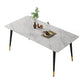 Glam Sintered Stone Kitchen Dining Table White Kitchen Dining Table with 4 Legs Base Clearhalo ' dining_table' 'Dining Tables & Seating' 'Dining Tables' 'furn' 'furn_dining_table' 'Furniture' 'furniture_dining_table' 'Kitchen & Dining Furniture' 'kitchen&dining_furn' 'kitchen' 'kitchen_dining_table' 1200x1200_4ebd6cef-1cec-403f-a3ff-1b80631223b2