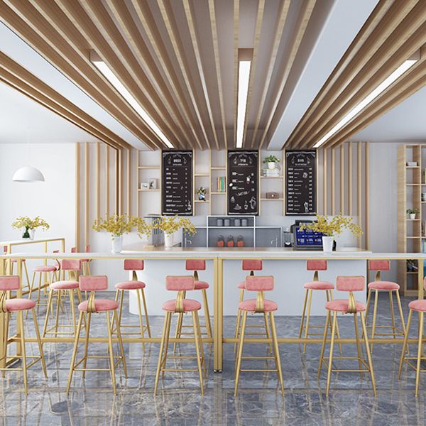 Glam Style Marble Bar Table Gold Frame 42 Inch Height Table for Restaurant Clearhalo 'Bar Furniture' 'Bar Tables' 'bar_tables' 'furn' 'furn_bar_tables' 'Furniture' 'furniture_bar_tables' 'Kitchen & Dining Furniture' 'kitchen&dining_furn' 'kitchen' 1200x1200_4ebdfeba-fae7-411e-87ec-388dc850043b